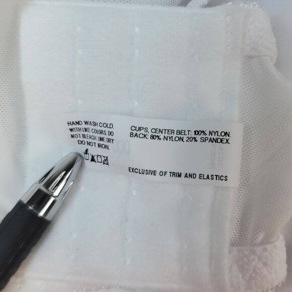 Bali Flower Full Coverage Support Bra White 36DDD Breathable Back Smoothing NWT - Picture 8 of 10